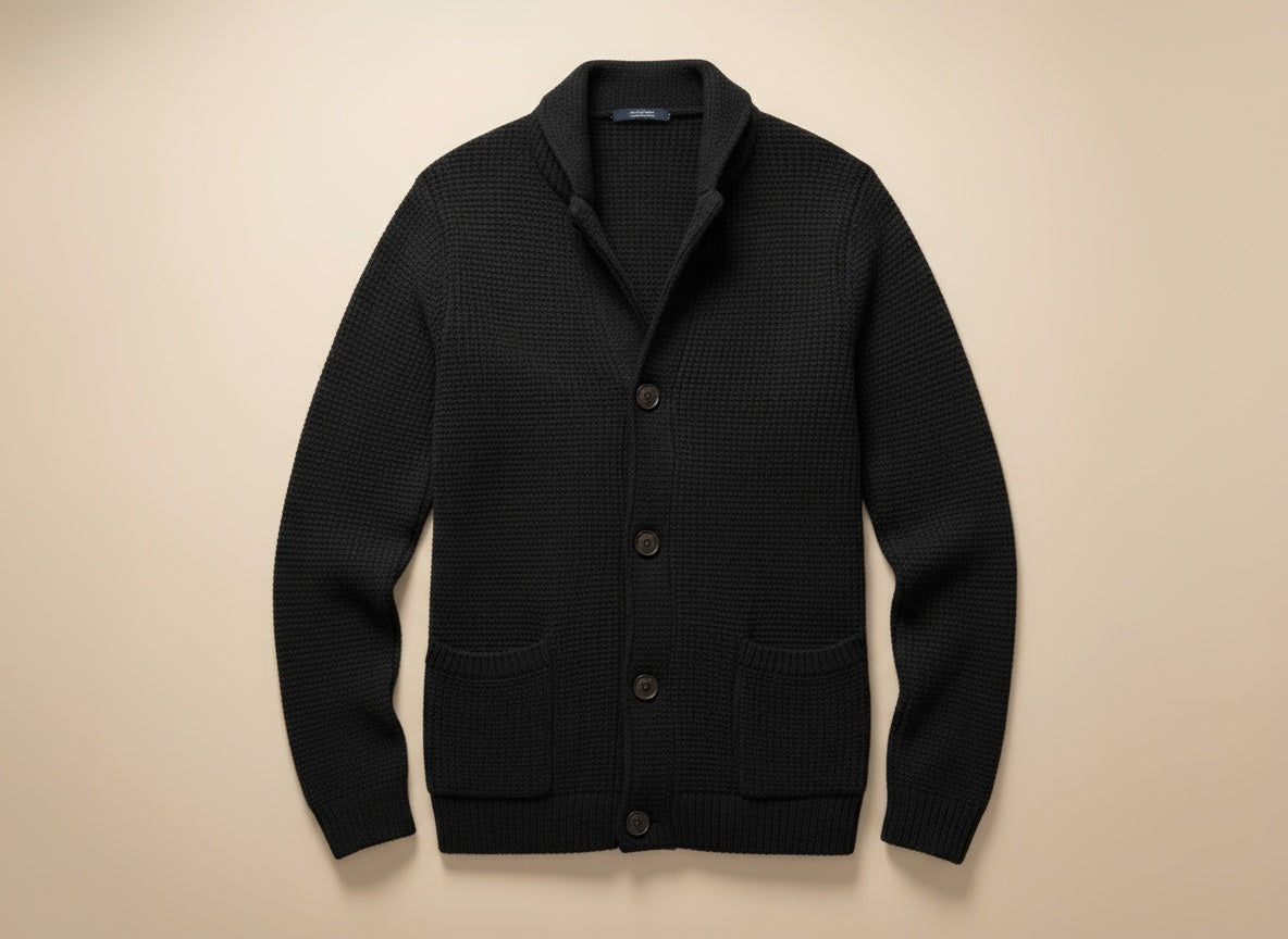 Reidar | Leather Cardigan