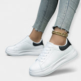 Alisa | White Leather Sneakers