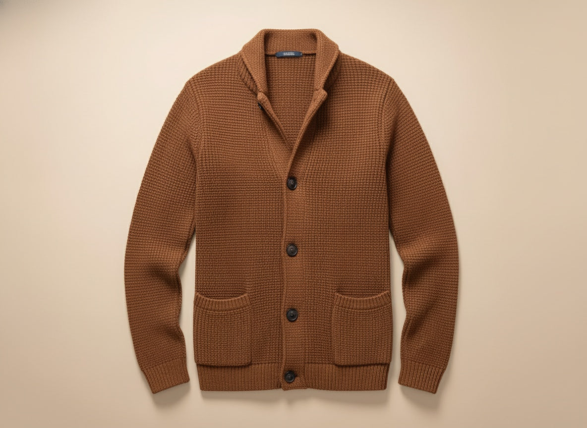 Reidar | Leather Cardigan