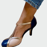 Juno | Vintage T-Strap High Heels