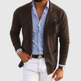 Edvin | MEESTELE LUXURY BLAZER IN LEATHER-LIKE FABRIC