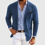 Edvin | MEESTELE LUXURY BLAZER IN LEATHER-LIKE FABRIC