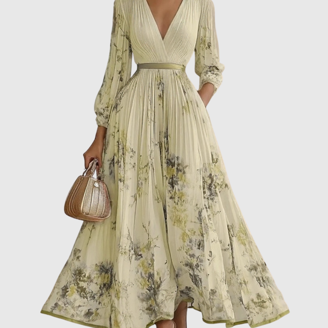 "Siena | Elegáns Plissé Maxi Ruha" can be rewritten as "Siena | Stílusos Plissé Maxi Ruha".