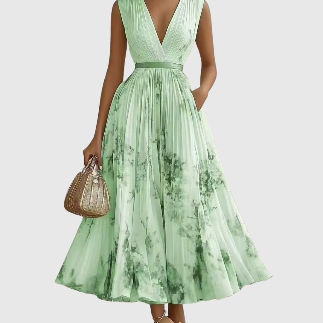 "Siena | Elegáns Plissé Maxi Ruha" can be rewritten as "Siena | Stílusos Plissé Maxi Ruha".