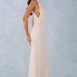Krém Színű Módai Halter Maxi Ruha