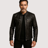 Åke | ELEGANT QUALITY LEATHER JACKET FOR MEN