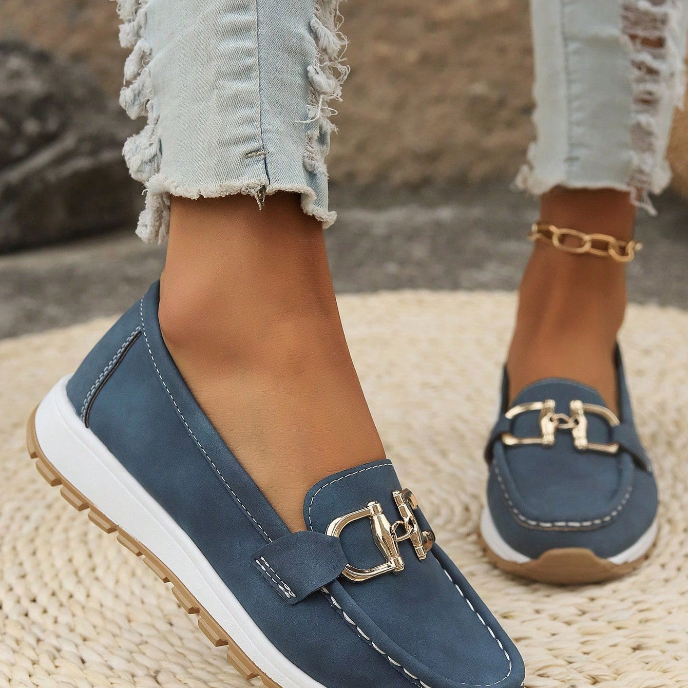 Ellie | Flat Sanga Loafer
