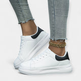 Alisa | White Leather Sneakers