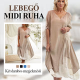 Női, lebegő midi ruha, két darabos megjelenéssel