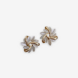 Veronica | Opalescent Leaf Earrings