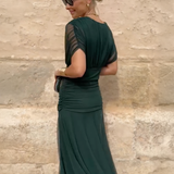 Louise | Elegáns V-nyakú Maxi Ruha