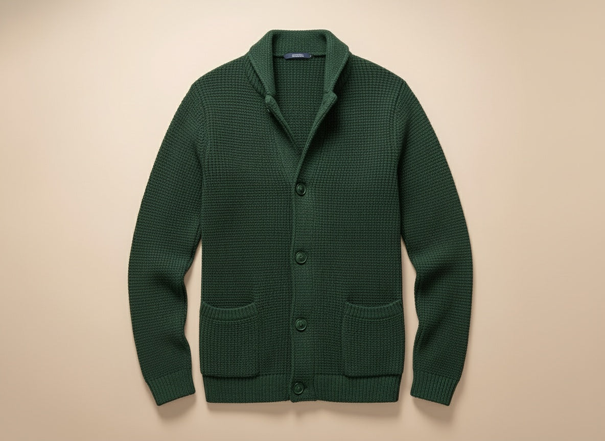Reidar | Leather Cardigan