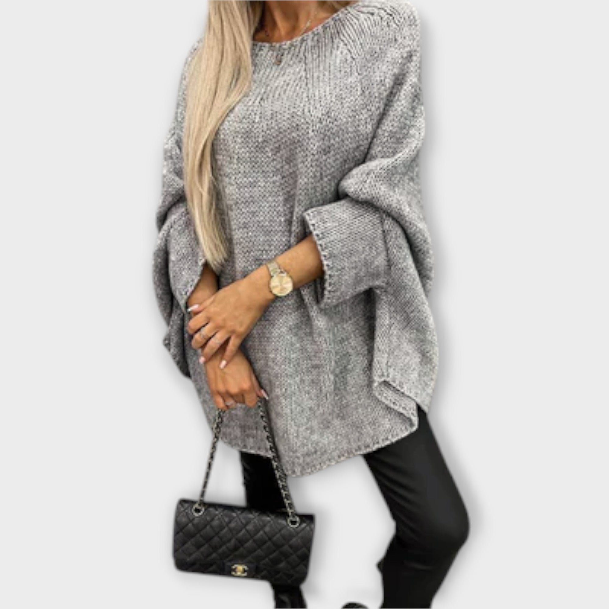 Isabel | Elegáns női pulóver kerek nyakkivágással