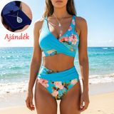 🌸🌿 Emeld ki az alakod – Női virágmintás, magas derekú bikini szett (EU S-XL) – Utánvétes szállítás 🌊👙