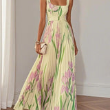 Yara | Maxi Dress with Pleated Fabric