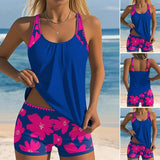 Szexi mintás tank top és rövidnadrág - 2 részes fürdőruha