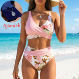 🌸🌿 Emeld ki az alakod – Női virágmintás, magas derekú bikini szett (EU S-XL) – Utánvétes szállítás 🌊👙