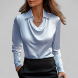 Theresa | Elegáns Selyem Blúz Nők Számára