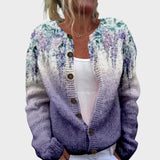 Inês | Autumn Floral Pattern Cardigan