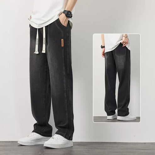 👖Férfi Kényelmes Egyenes Farmer Nadrág