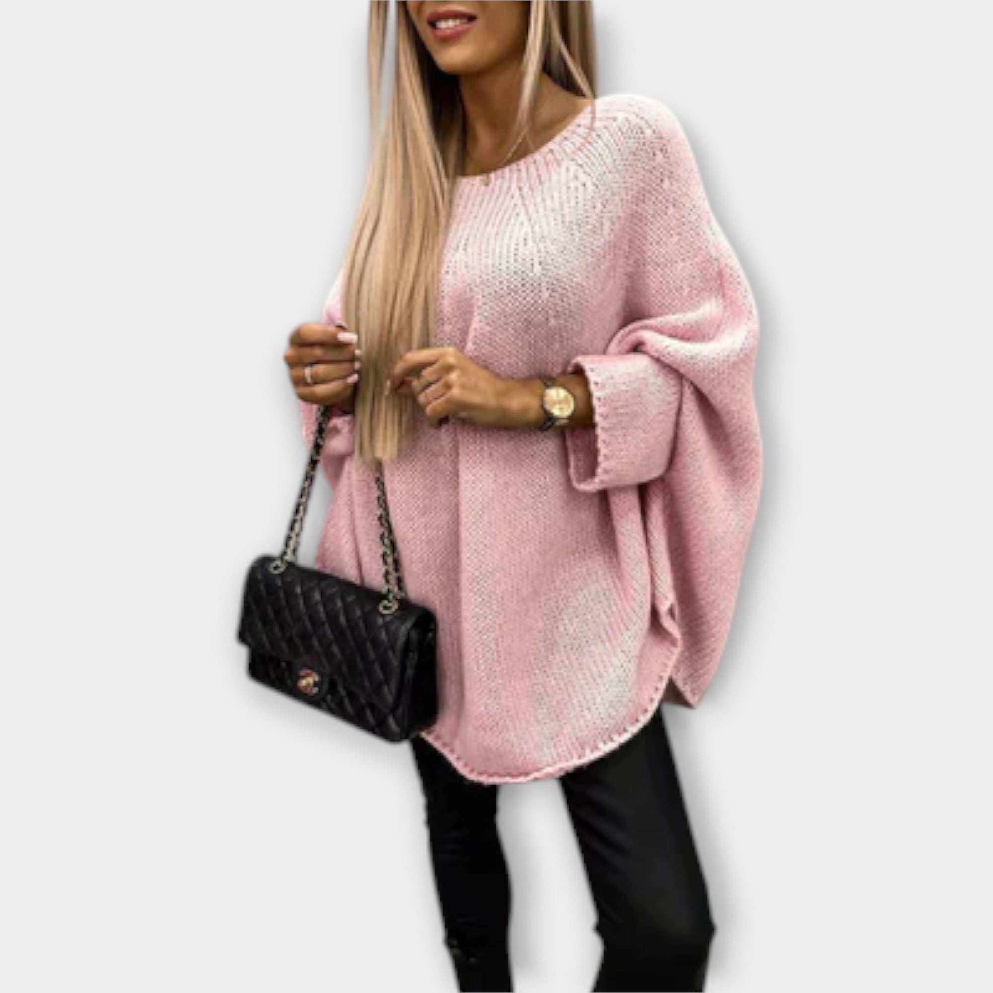 Isabel | Elegáns női pulóver kerek nyakkivágással