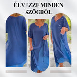 Női, lebegő midi ruha, két darabos megjelenéssel