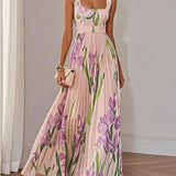 Yara | Maxi Dress with Pleated Fabric