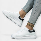 Alisa | White Leather Sneakers