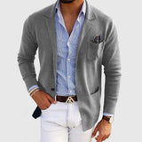 Edvin | MEESTELE LUXURY BLAZER IN LEATHER-LIKE FABRIC