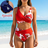 🌸🌿 Emeld ki az alakod – Női virágmintás, magas derekú bikini szett (EU S-XL) – Utánvétes szállítás 🌊👙