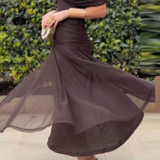 Louise | Elegáns V-nyakú Maxi Ruha