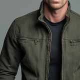 Gertrud | Retro Cotton Zip-Up Jacket