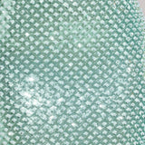 Díszített Aqua Kék Cowl-Neck Maxi Ruha