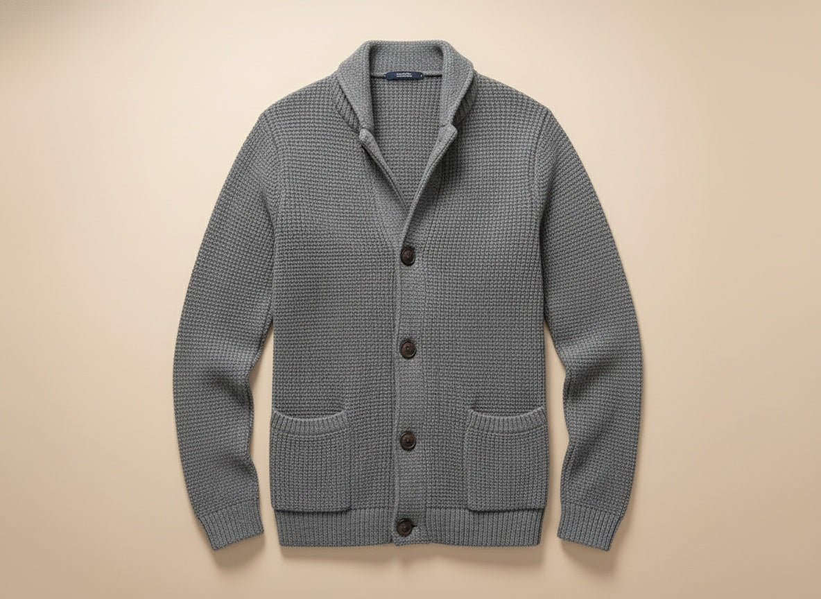 Reidar | Leather Cardigan