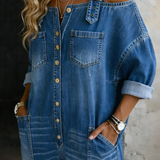Sophia | Off-Shoulder Denim Dress