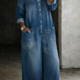Sophia | Off-Shoulder Denim Dress