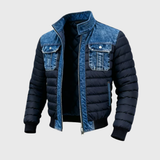 "Bjørn | Farmerdzseki Párnázott Panelek" can be rewritten as "Bjørn | Padded Panel Denim Jacket".