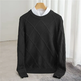 Norvald | Argyle Pattern Cashmere Sweater