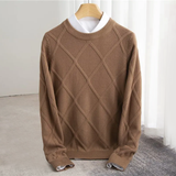 Norvald | Argyle Pattern Cashmere Sweater