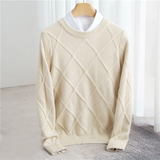 Norvald | Argyle Pattern Cashmere Sweater