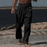 "Theo | LAIAD LINAPÜKSID" could be rewritten as "Theo | Wide Linen Trousers".