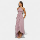 Aria | Lilla Midi Dress with Ruffles