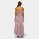 Aria | Lilla Midi Dress with Ruffles