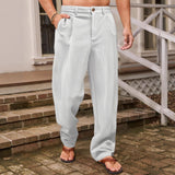 Niccolo | LAIAD LINASED PÜKSID" can be rewritten as "Niccolo | Loose Linen Trousers.