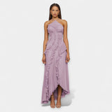 Aria | Lilla Midi Dress with Ruffles