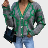 Signe | Modern Knitted Vest with Geometric Pattern