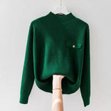 Virge | Elegáns, kötött, magas nyakú jumper