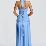 Almira Maxi Dress - Powder Blue