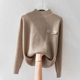 Virge | Elegáns, kötött, magas nyakú jumper