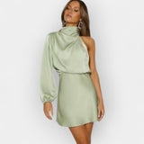Livia | Asymmetrical Silk Dress